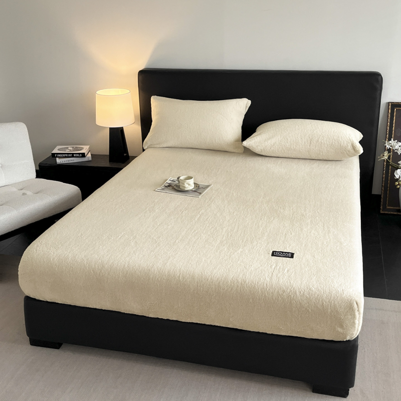 Pieno šilko patalynės komplektas su lovos apdaila, 3 dalys, siūta quilt, reaktyvus dažymas, vienodos spalvos raštas, šiuolaikiškas minimalistinis stilius