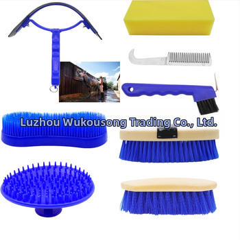 Σετ εργαλείων περιποίησης αλόγου, 8 τεμαχίων, με διαφανή συσκευασία