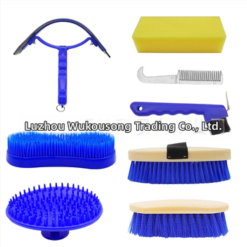 Σετ εργαλείων περιποίησης αλόγου, 8 τεμαχίων, με διαφανή συσκευασία