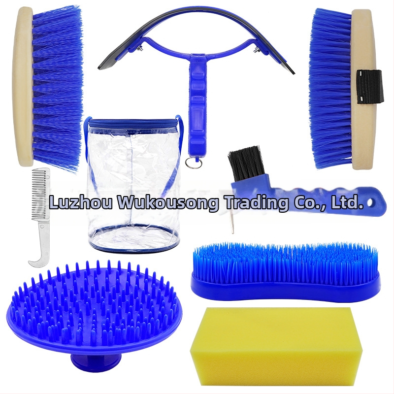 Σετ εργαλείων περιποίησης αλόγου, 8 τεμαχίων, με διαφανή συσκευασία