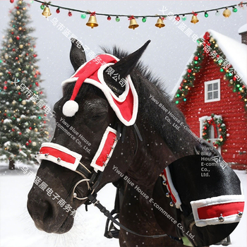 Σετ καπέλο Άγιου Βασίλη για άλογο με μαλλί και κάλυμμα κεφαλής - (Αριθμός προϊόντος: X6; Αντικείμενο: Άλογο; Προέλευση: Zhejiang; Διασυνοριακή εξαγωγή αποκλειστικά: Ναι; Εισαγωγή: Όχι)