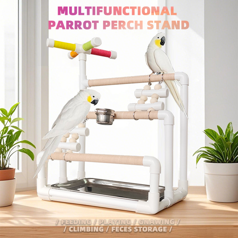 Στήριγμα για πτηνά με διασκεδαστική ανάπαυση, τροφοδοσία και περιστρεφόμενη ράβδος – N2510102 (Ηλικία: Ενήλικας; Κατάλληλο για: Τύπος πτηνών)