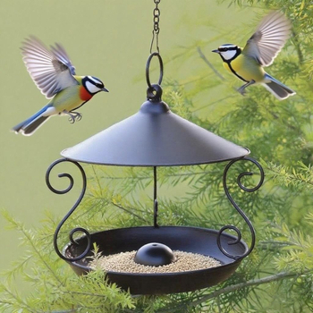 Kolibrių lesyklėlė, iš plieno, retro nostalgijos stilius, lauko sodo dekoras, modelis pxx763631992881