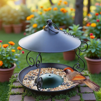 Kolibrių lesyklėlė, iš plieno, retro nostalgijos stilius, lauko sodo dekoras, modelis pxx763631992881