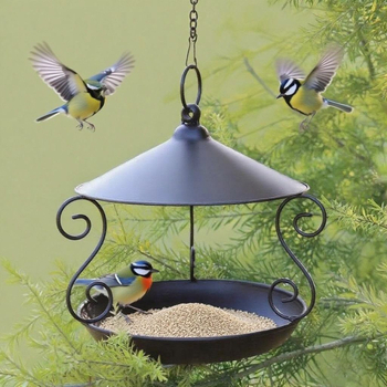 Kolibrių lesyklėlė, iš plieno, retro nostalgijos stilius, lauko sodo dekoras, modelis pxx763631992881