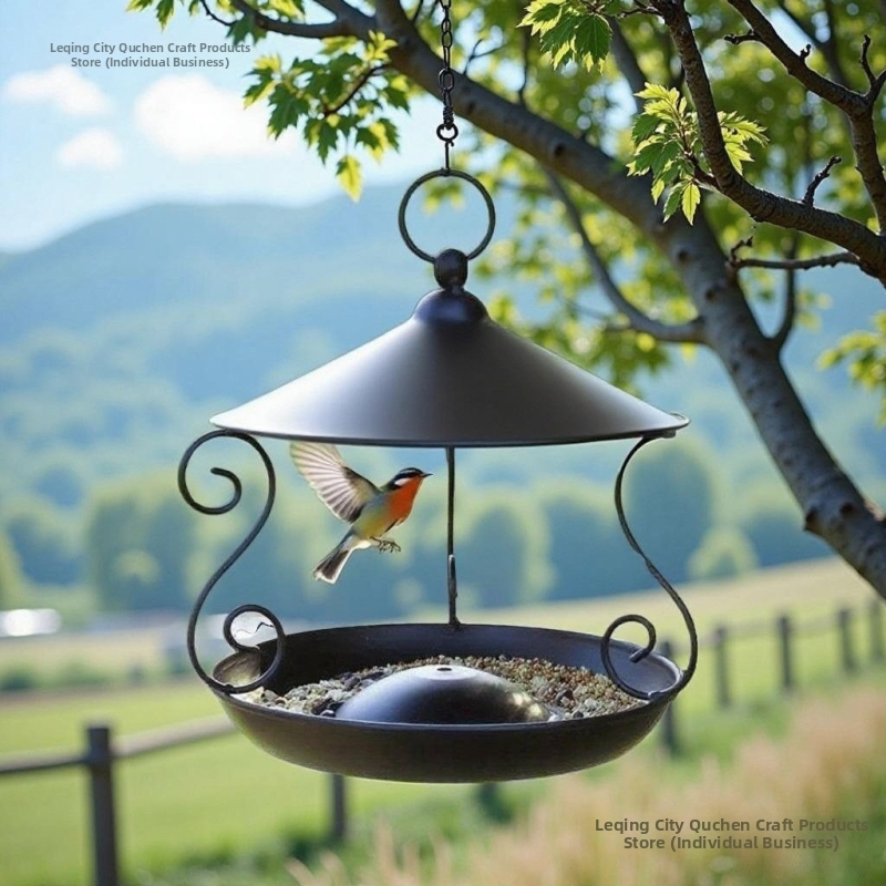 Kolibrių lesyklėlė, iš plieno, retro nostalgijos stilius, lauko sodo dekoras, modelis pxx763631992881