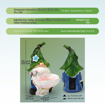 Paukščių lesyklėlė iš dervos, sodo dekoras amerikietiško kaimo stiliuje, modelis XZ016