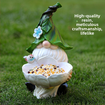 Paukščių lesyklėlė iš dervos, sodo dekoras amerikietiško kaimo stiliuje, modelis XZ016