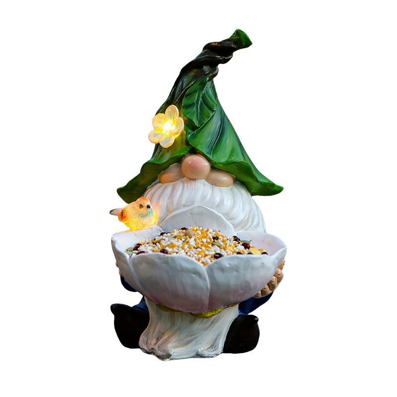 Paukščių lesyklėlė iš dervos, sodo dekoras amerikietiško kaimo stiliuje, modelis XZ016