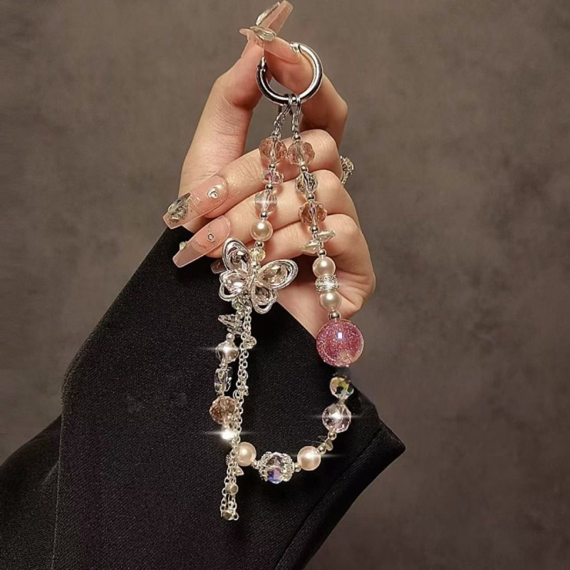 Șnur pentru telefon din nailon, pandantiv ceramic geometric, cataramă din plastic, unisex (material: nylon; pandantiv: ceramic; stil: geometric; categorie: șnur pentru telefon)