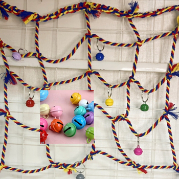 Παιχνίδι για πουλιά με υφαντό αναρριχητικό δίχτυ-χαμάκ (Κωδικός: 025; Δεν έχει εισαχθεί; Είδος: πουλί)