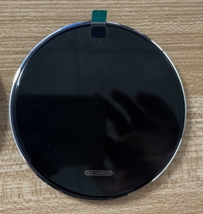 Κυκλικός ασύρματος φορτιστής με καθρέφτη, ultra-thin, 15W μέγιστη ισχύς, QC3.0 γρήγορη φόρτιση για κινητά τηλέφωνα