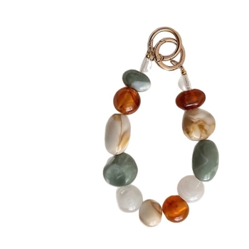 Akrilna geometrijska narukvica-ključanac, kružni uzorak, ženski svakodnevni stil