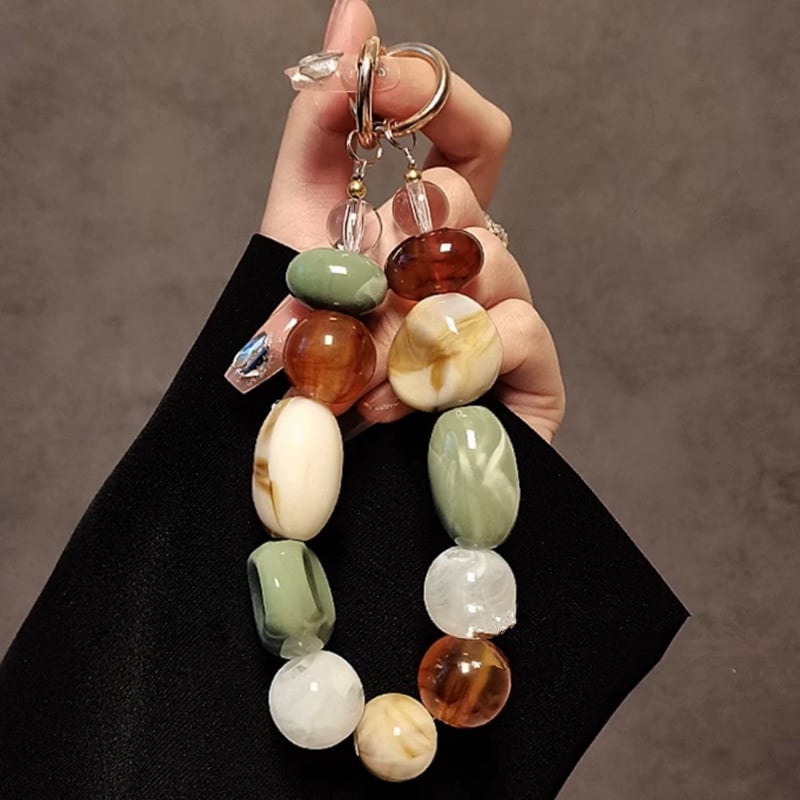 Akrilna geometrijska narukvica-ključanac, kružni uzorak, ženski svakodnevni stil