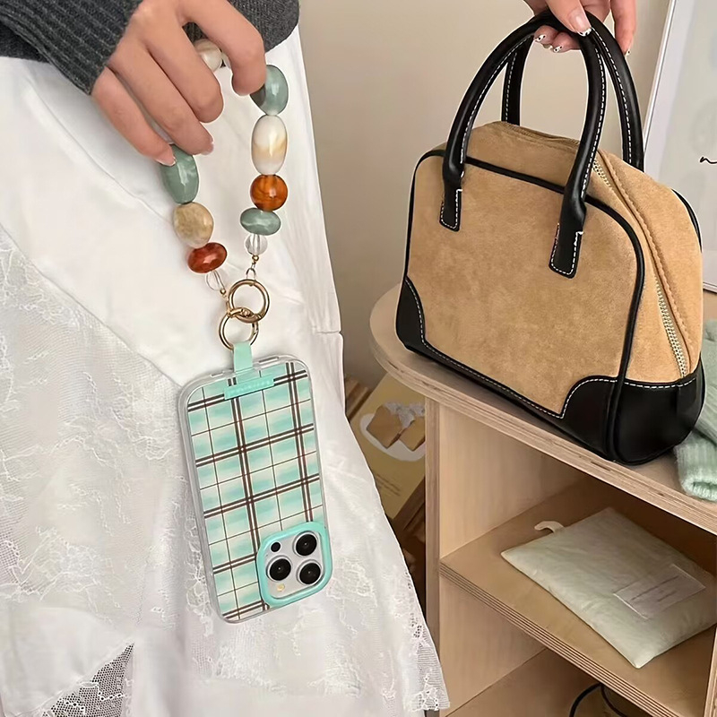 Akrilna geometrijska narukvica-ključanac, kružni uzorak, ženski svakodnevni stil