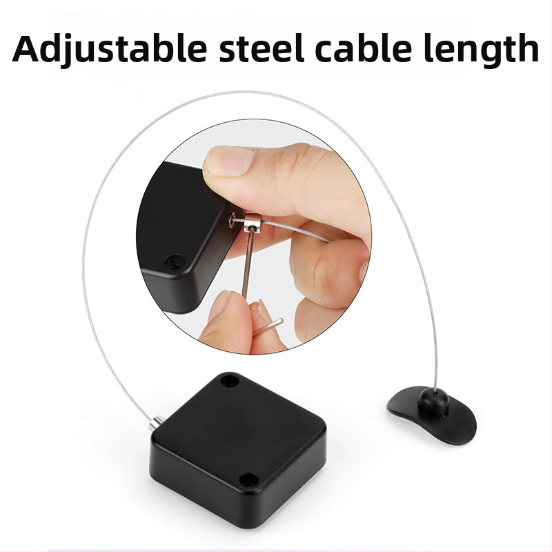 Ретрактивна кутия за кабел с дистанционно управление — антикрадба и антизагуба, ABS, стоманено въже, марка PULLBOX, макс. натоварване 0.00016, обхват: антикрадба/антизагуба