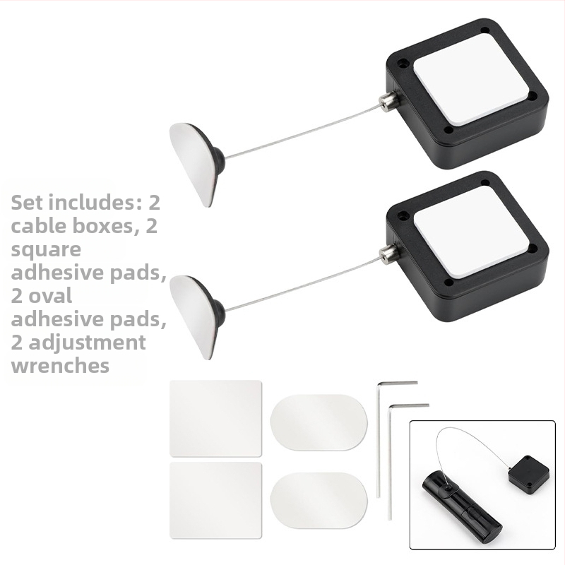 Αποσύρσιμο Κουτί Καλωδίου με Τηλεχειριστήριο — Αντικλοπή, Αντι-Απώλειας, Ατσάλινο Καλώδιο, ABS, Μάρκα PULLBOX, Μέγιστο Φορτίο 0.00016