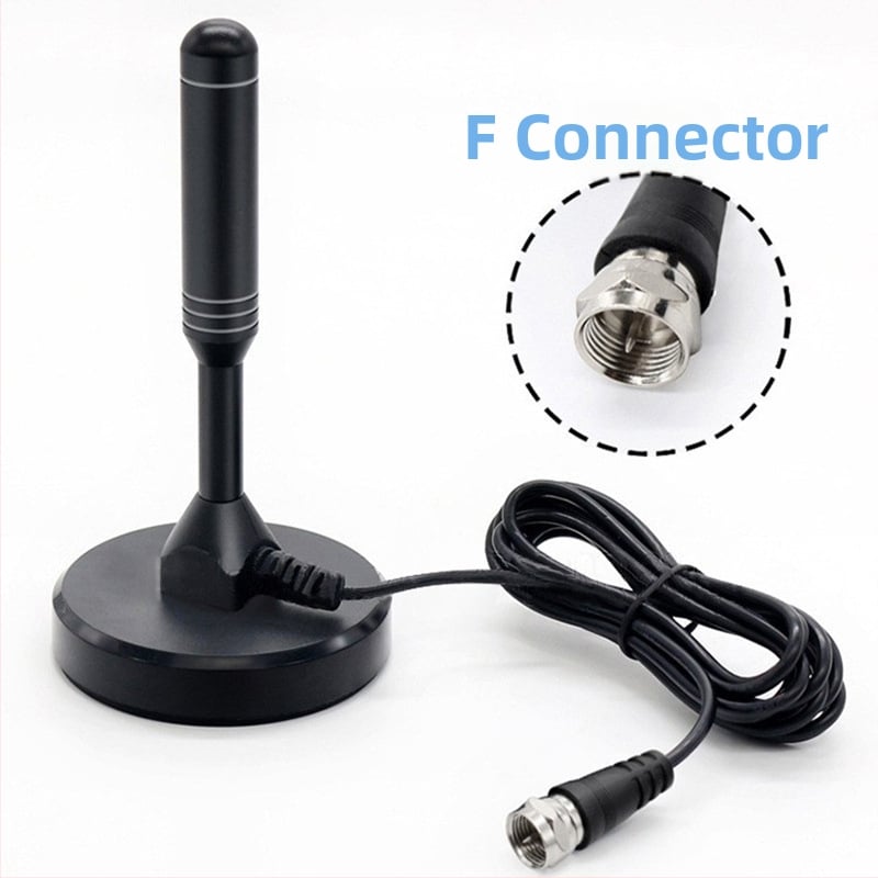 chauwei Παθητική ψηφιακή κεραία τηλεόρασης με βεντούζα για οικία και αυτοκίνητο, HDTV DTMB DVB-T ISDB, F-type αρσενικός συνδετήρας