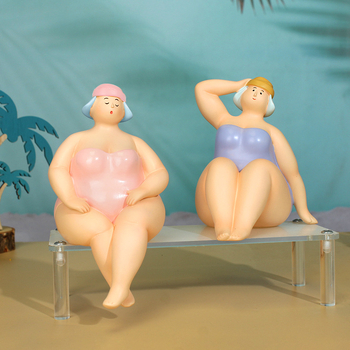 Φιγούρα σε νορδικό στυλ, κομψή γυναικεία φιγούρα από ρητίνη, Top rhyme Dy2256