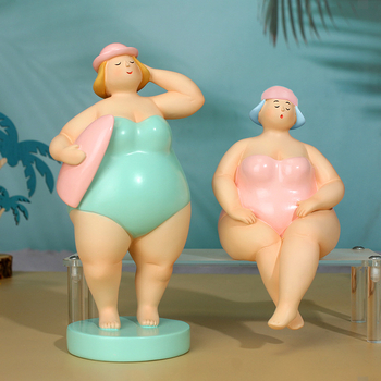 Φιγούρα σε νορδικό στυλ, κομψή γυναικεία φιγούρα από ρητίνη, Top rhyme Dy2256