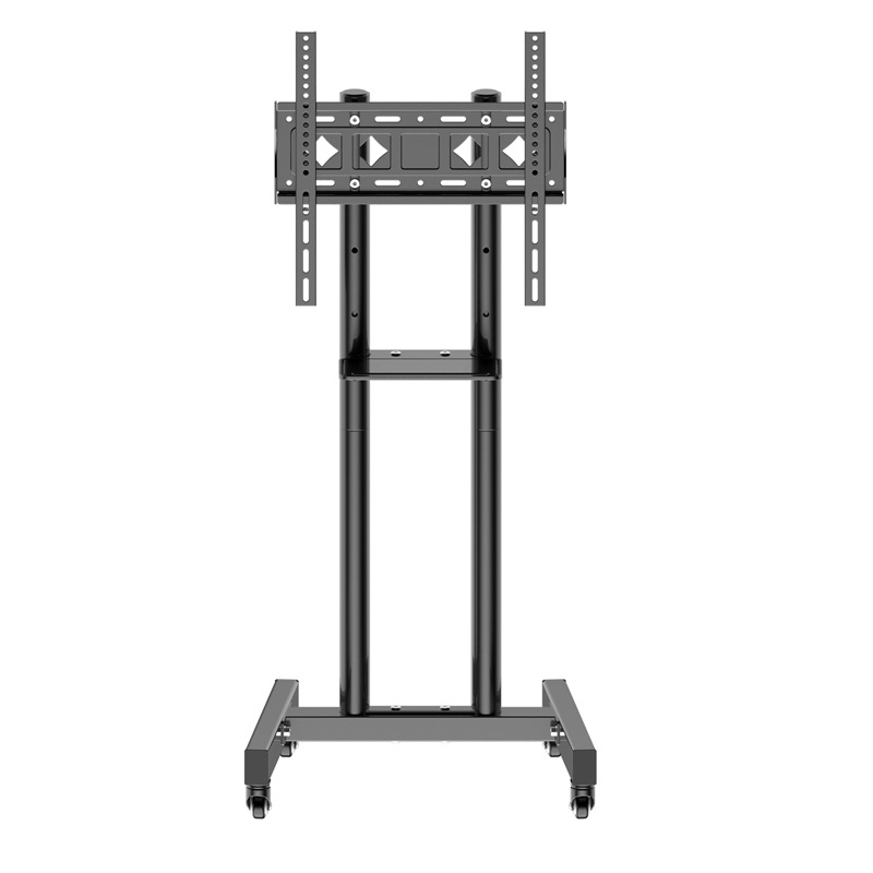 Κινητή βάση τηλεόρασης δαπέδου, χάλυβας ψυχρής έλασης, μοντέλο Y609S-2, βάρος 8,7 kg, περιλαμβάνει κιτ βιδών εγκατάστασης, συμβατό με επίπεδη οθόνη