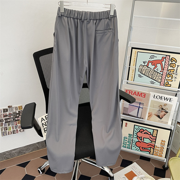 Ανδρικά παντελόνια ίσιας γραμμής, μίγμα βαμβακιού-πολυεστέρα, ελαφριά ελαστικότητα, στυλ Light Business, καλοκαίρι 2025