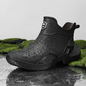 Slip-On παπούτσια εξωτερικού χώρου για όλες τις εποχές – Unisex, Ultra-Fiber άνω μέρος, στρογγυλή μύτη, δερμάτινη επένδυση, καουτσούκ σόλα