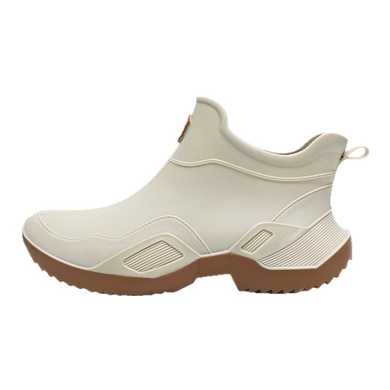 Slip-On παπούτσια εξωτερικού χώρου για όλες τις εποχές – Unisex, Ultra-Fiber άνω μέρος, στρογγυλή μύτη, δερμάτινη επένδυση, καουτσούκ σόλα