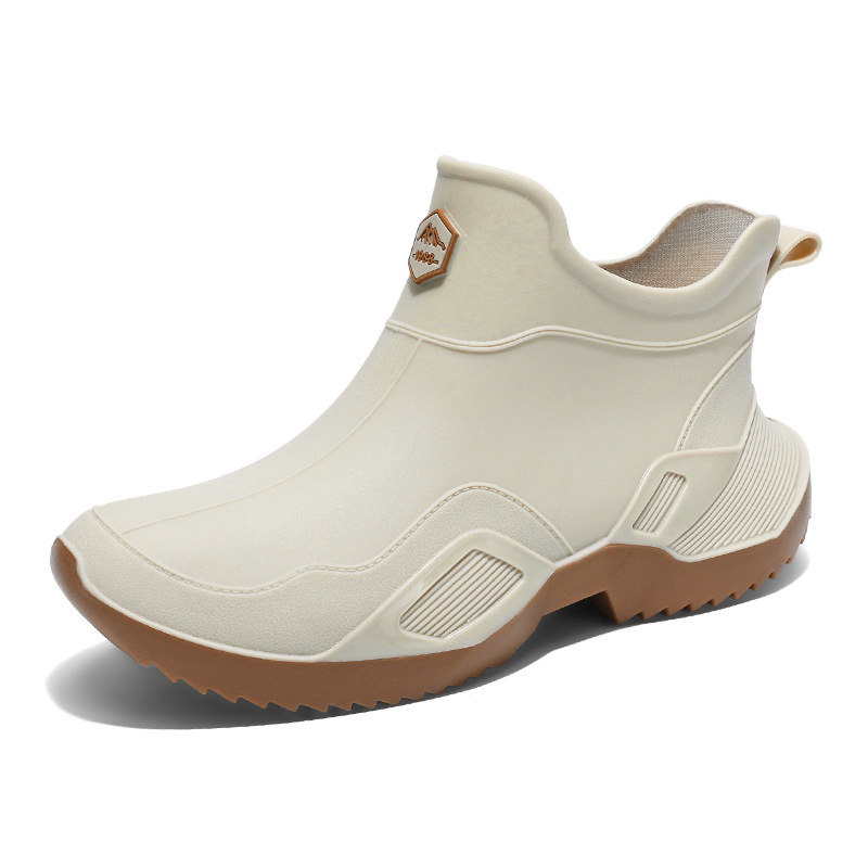 Slip-On παπούτσια εξωτερικού χώρου για όλες τις εποχές – Unisex, Ultra-Fiber άνω μέρος, στρογγυλή μύτη, δερμάτινη επένδυση, καουτσούκ σόλα