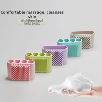 Very clever силиконова ръкавица за тяло с четири пръста за кучета — четка за гръб, душ гъба, анти-изплъзване, опаковка 150 бр.