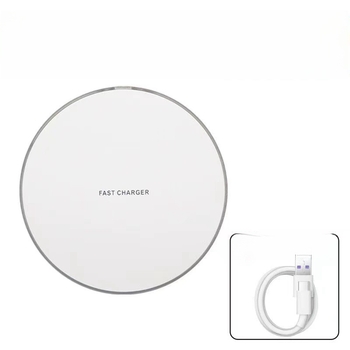 Ασύρματος φορτιστής για smartphones, 10W, Qi ταχεία φόρτιση, συμβατό με Huawei και Apple, QC3.0, 1.67A