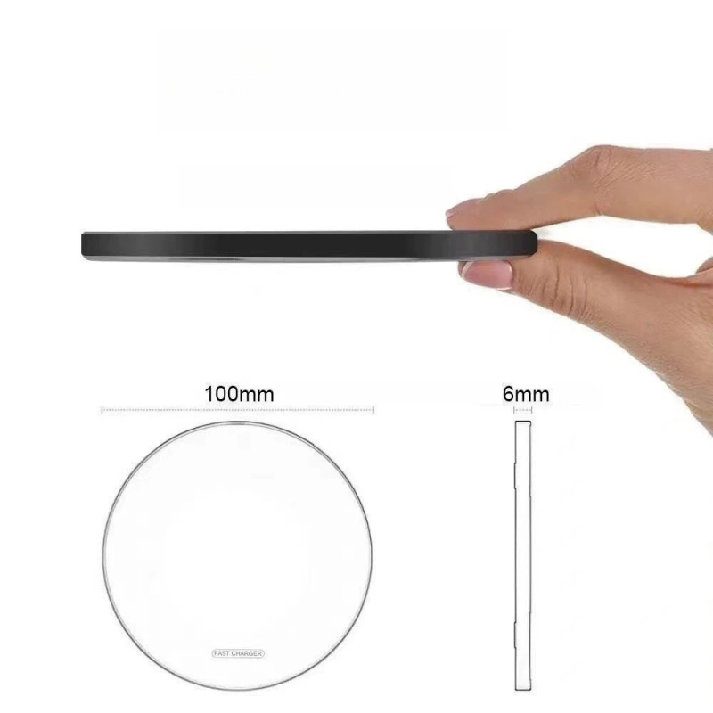 Ασύρματος φορτιστής για smartphones, 10W, Qi ταχεία φόρτιση, συμβατό με Huawei και Apple, QC3.0, 1.67A