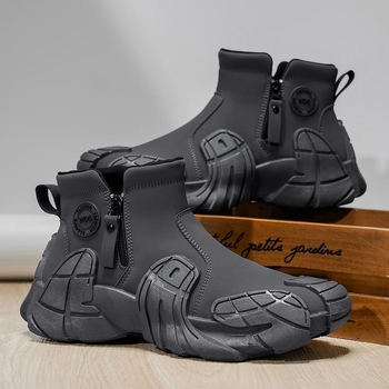 Ανδρικά παπούτσια δρόμου με PU επάνω μέρος, χαμηλή φτέρνα 1-3 εκ, παχιά φτέρνα, φθινοπωρο, μοντέλο ZL2015