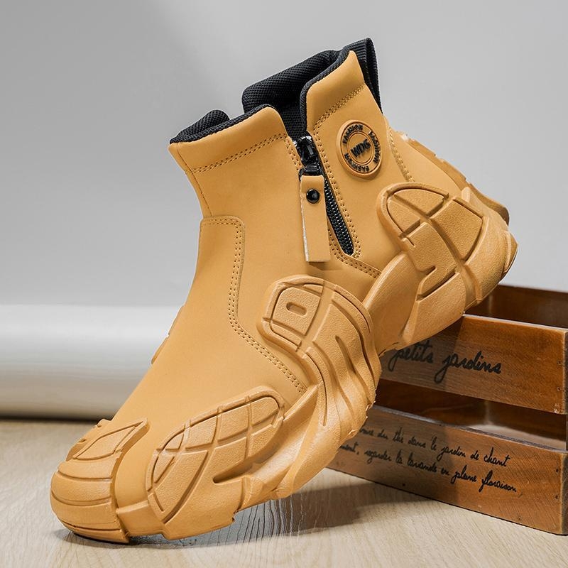 Ανδρικά παπούτσια δρόμου με PU επάνω μέρος, χαμηλή φτέρνα 1-3 εκ, παχιά φτέρνα, φθινοπωρο, μοντέλο ZL2015