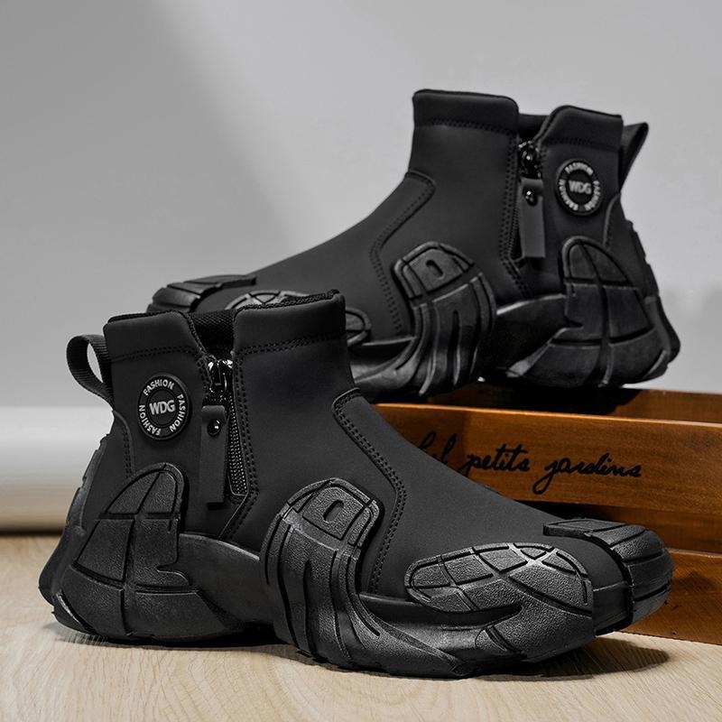 Ανδρικά παπούτσια δρόμου με PU επάνω μέρος, χαμηλή φτέρνα 1-3 εκ, παχιά φτέρνα, φθινοπωρο, μοντέλο ZL2015