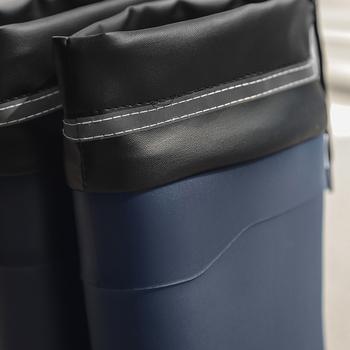Vyriski lietaus batai vidutinio ilgio, anti-slip, PVC viršus, PU vidinis pamušalas, užsegimas su mansete