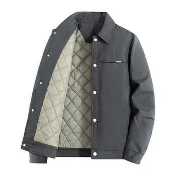 L03 Corduroy jakna s kapuljom - Korejski stil, slobodan kroj, poliester podstava, dugi rukavi