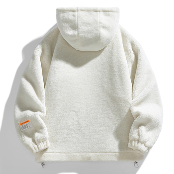 Ανδρικό παλτό με φερμουάρ, χαλαρή γραμμή, γέμισμα πολυεστέρα, πλαϊνά τσέπες