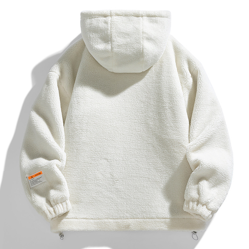 Ανδρικό παλτό με φερμουάρ, χαλαρή γραμμή, γέμισμα πολυεστέρα, πλαϊνά τσέπες