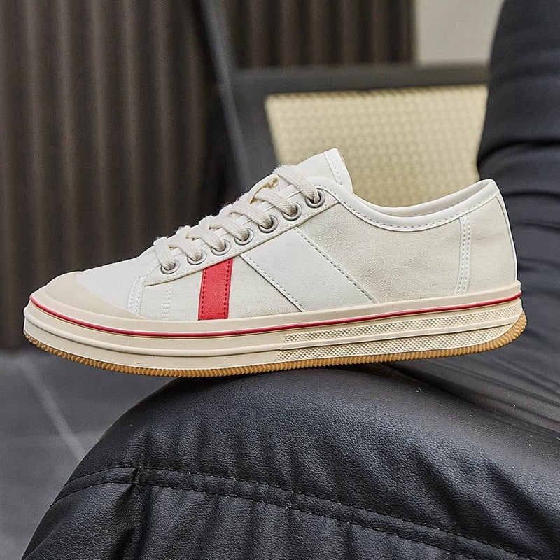 Sieviešu platnie kurpes Korejas stilā ar priekšējo šņorēšanu, elpojošs augšējais materiāls, gumijas zole, vasara 2025