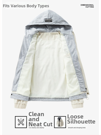 Ανδρικό μπουφάν εξωτερικού τύπου με κουκούλα, ανεμοφράκτο, πολυεστερικό ύφασμα, μακριά μανίκια, μεσαίας πυκνότητας