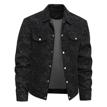 Muška windbreaker jakna s kapuljom, vunena tkanina s dlakom zeca, rever ovratnik, lagani stil, jesen 2025