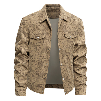 Muška windbreaker jakna s kapuljom, vunena tkanina s dlakom zeca, rever ovratnik, lagani stil, jesen 2025