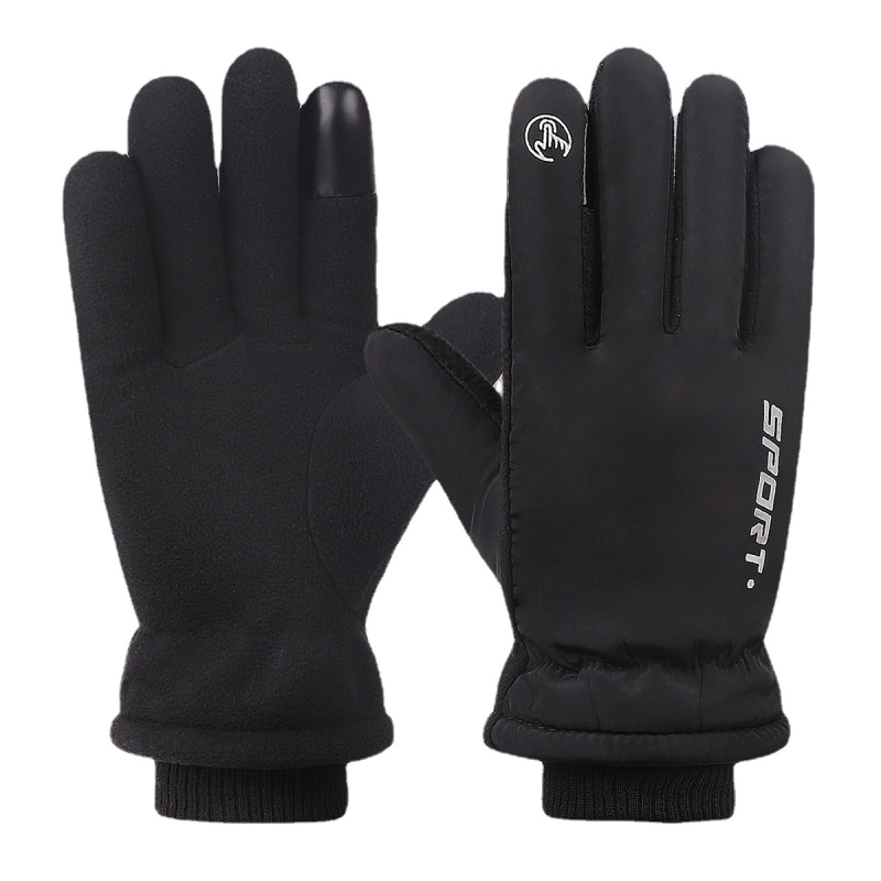Unisex žieminės sportinės pirštinės su lietimui jautriu ekranu – poliesteris, lauke atsparios šaltam orui, tinka slidinėjimui, važiavimui dviračiu ir jojimui