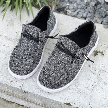 Γυναικείες καθημερινές επίπεδες παπούτσια με στρογγυλή μύτη, slip-on, χαμηλό τακούνι 1–3 cm