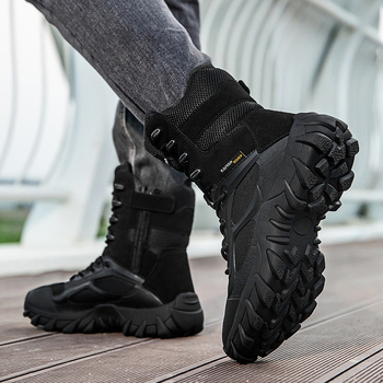 Στρατιωτικά εξωτερικά μποτάκια HJ-8802, Unisex ενήλικες, για πεζοπορία και εκπαίδευση, τακτικά παπούτσια