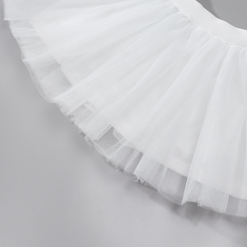 Fustă pentru copii, stil prințesă, din tul plasă, croială A-line, material din amestec de bumbac, căptușeală din poliester, pentru fete 8+ ani