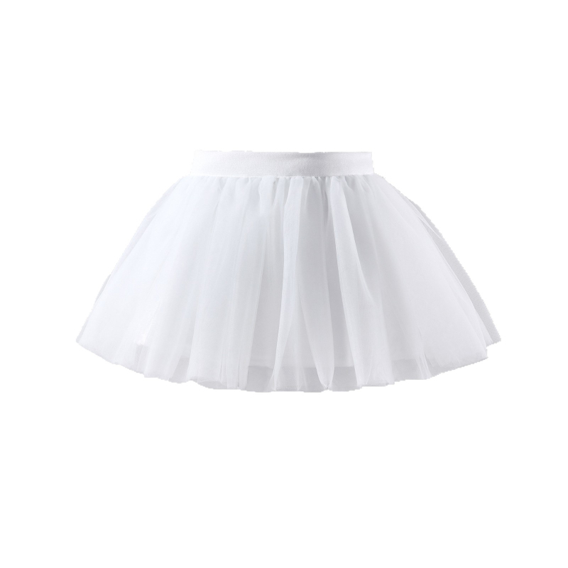 Fustă pentru copii, stil prințesă, din tul plasă, croială A-line, material din amestec de bumbac, căptușeală din poliester, pentru fete 8+ ani