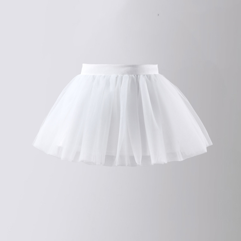 Fustă pentru copii, stil prințesă, din tul plasă, croială A-line, material din amestec de bumbac, căptușeală din poliester, pentru fete 8+ ani