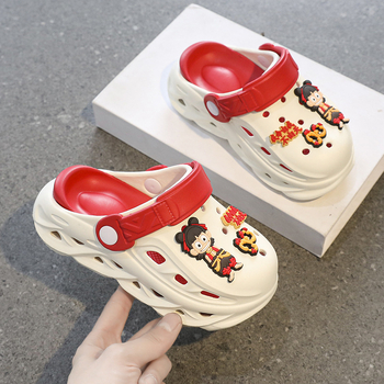 Παιδικά σάνδαλα Cartoon σε στυλ Crocs, EVA επάνω μέρος και σόλα, αναπνεόμενα, αδιάβροχα, αντιολισθητικά